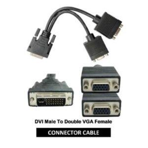 DVI Male To Double VGA Female